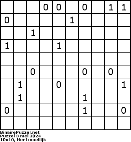 Binaire Puzzel