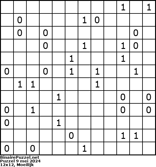 Binaire Puzzel