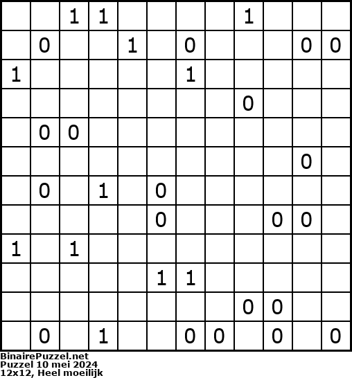 Binaire Puzzel