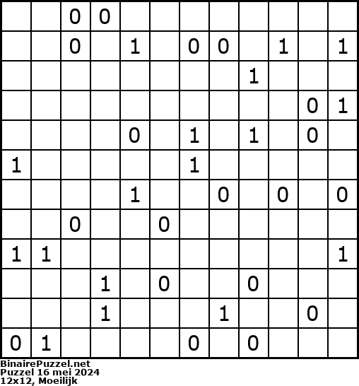 Binaire Puzzel