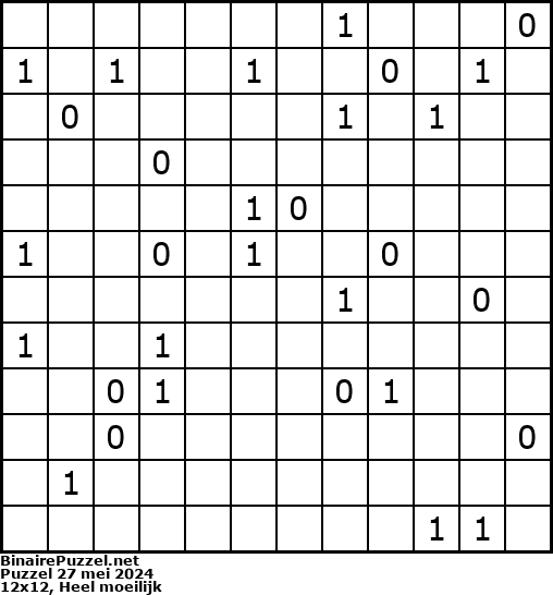 Binaire Puzzel