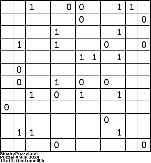 Binaire Puzzel
