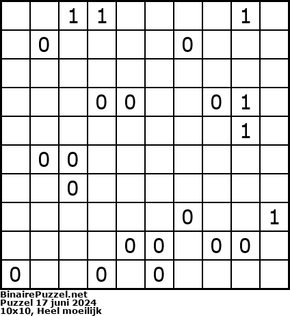 Binaire Puzzel