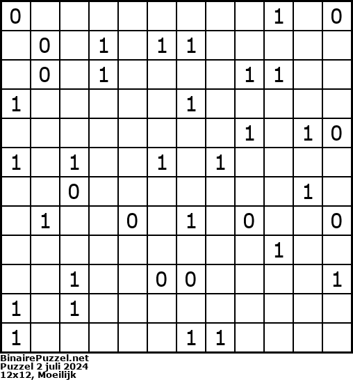 Binaire Puzzel