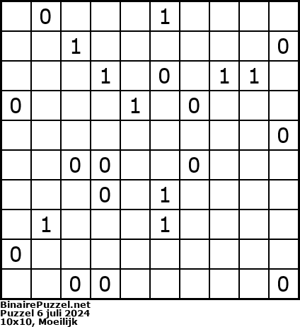 Binaire Puzzel