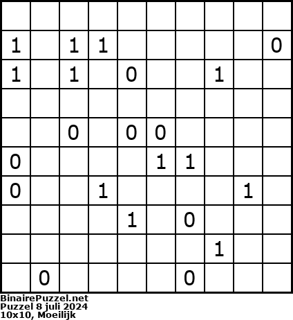 Binaire Puzzel