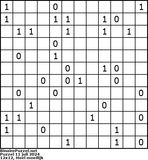 Binaire Puzzel
