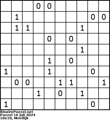 Binaire Puzzel