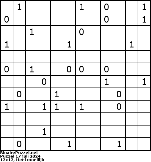 Binaire Puzzel