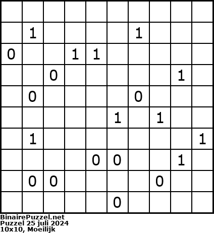Binaire Puzzel