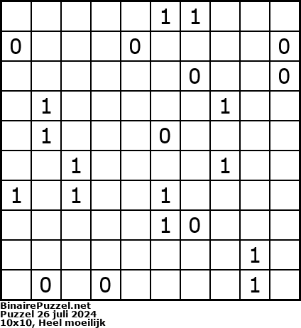 Binaire Puzzel