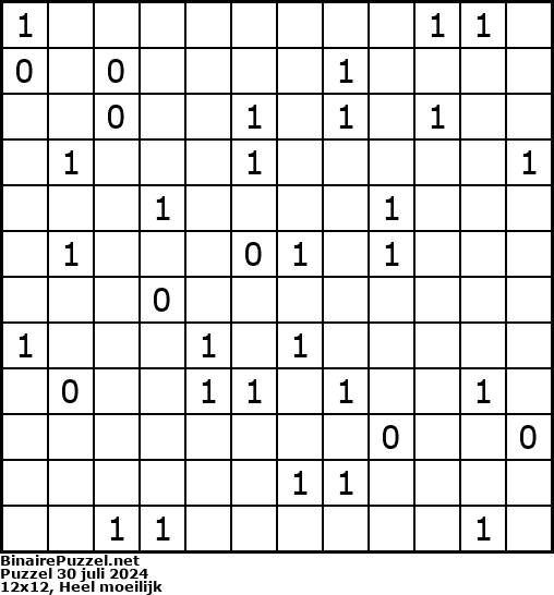 Binaire Puzzel