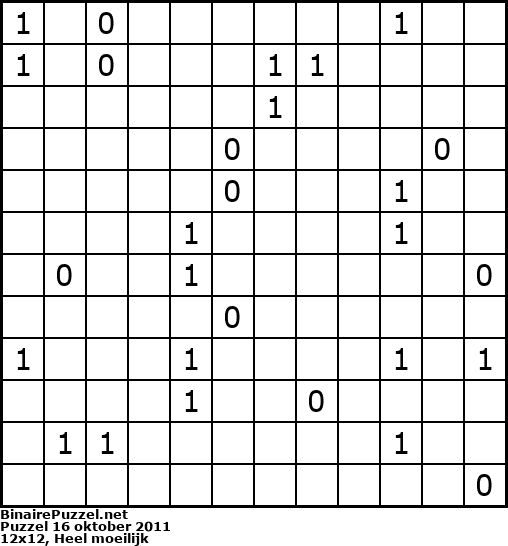 Binaire Puzzel