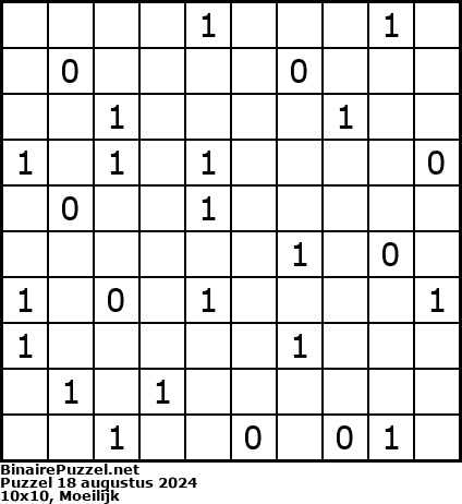 Binaire Puzzel
