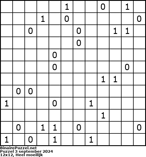 Binaire Puzzel