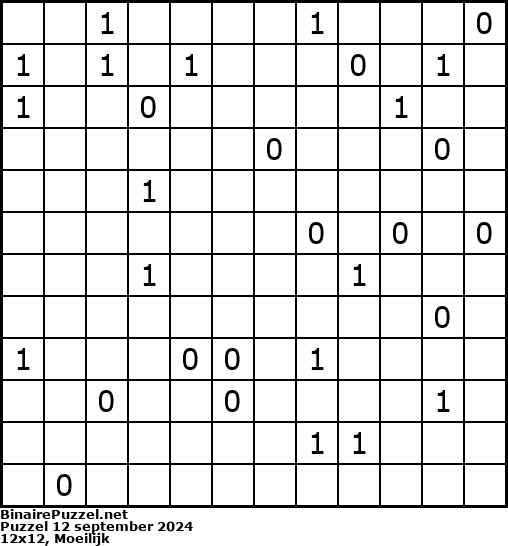 Binaire Puzzel