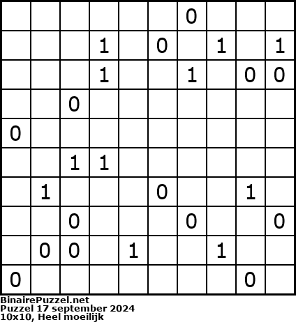 Binaire Puzzel