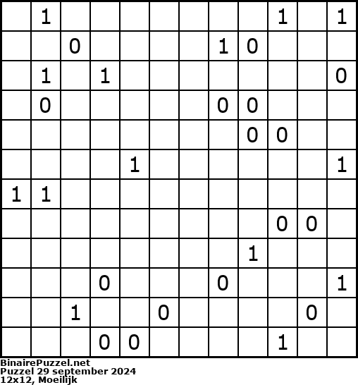 Binaire Puzzel
