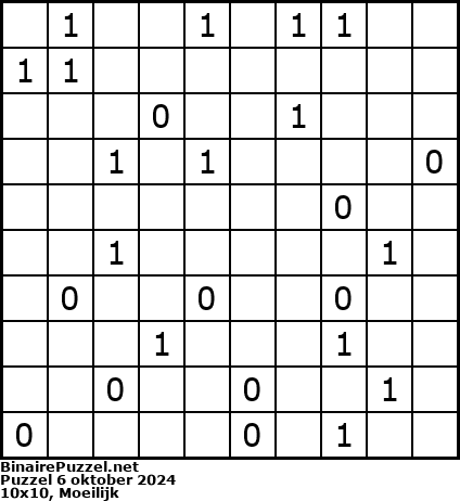 Binaire Puzzel