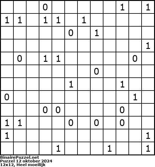 Binaire Puzzel