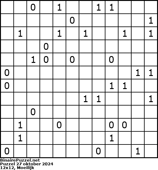 Binaire Puzzel
