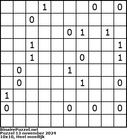 Binaire Puzzel
