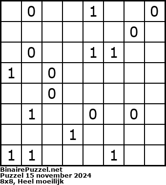 Binaire Puzzel