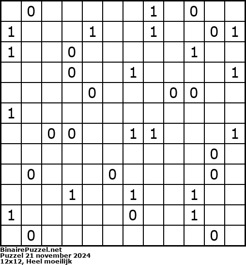 Binaire Puzzel