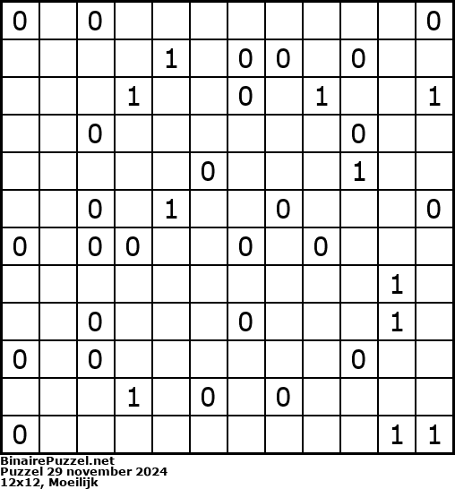 Binaire Puzzel
