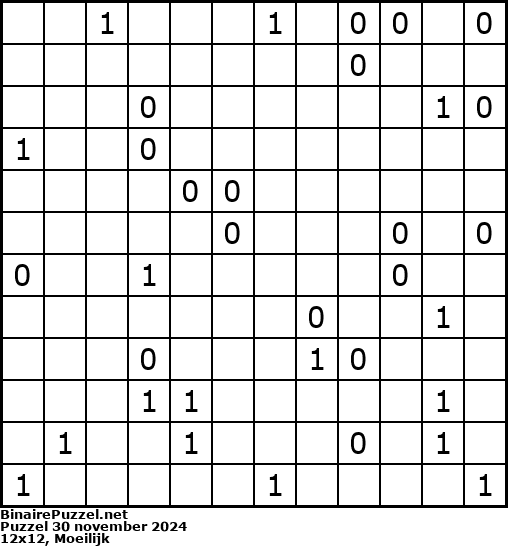 Binaire Puzzel