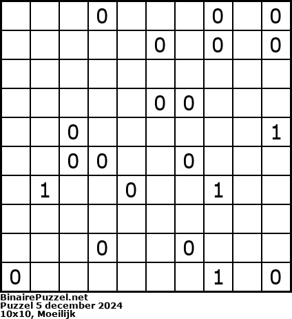 Binaire Puzzel