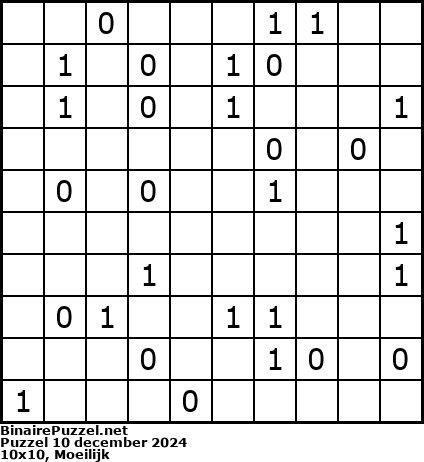 Binaire Puzzel