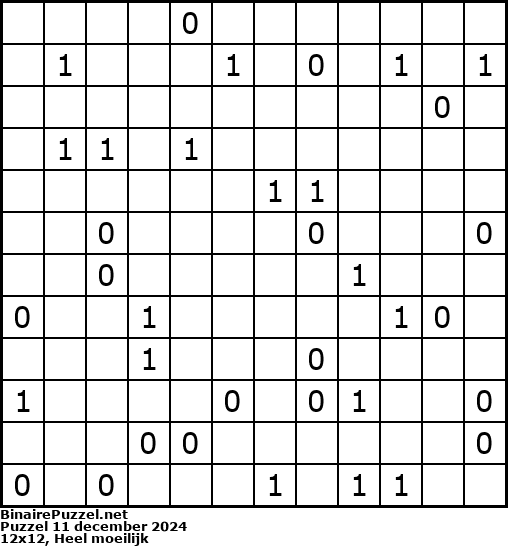 Binaire Puzzel