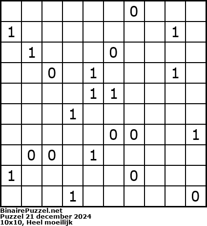 Binaire Puzzel