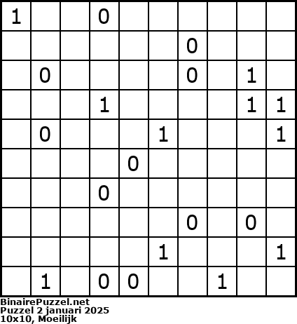 Binaire Puzzel