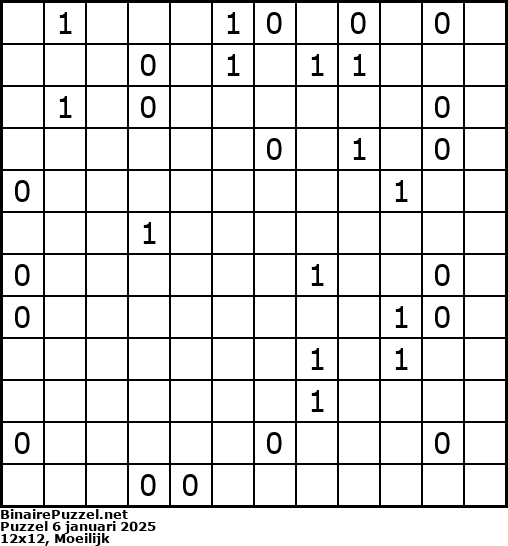 Binaire Puzzel