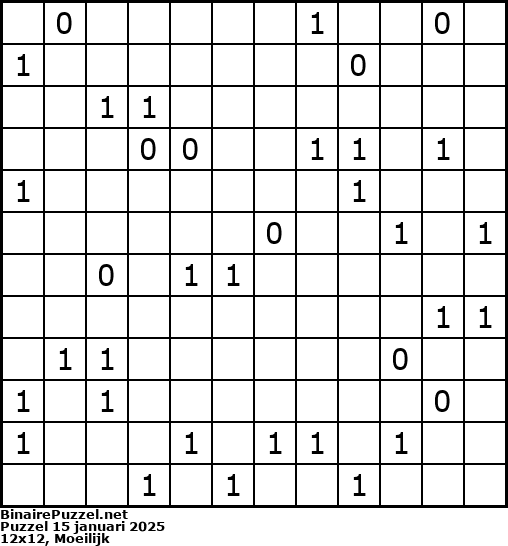 Binaire Puzzel