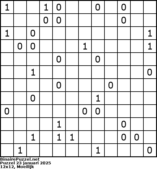 Binaire Puzzel