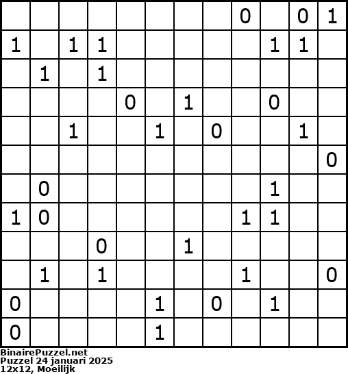 Binaire Puzzel