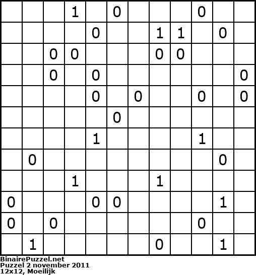 Binaire Puzzel