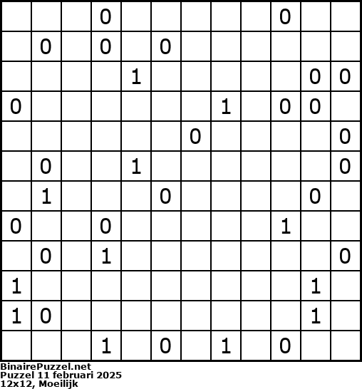 Binaire Puzzel