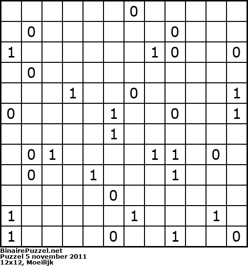 Binaire Puzzel