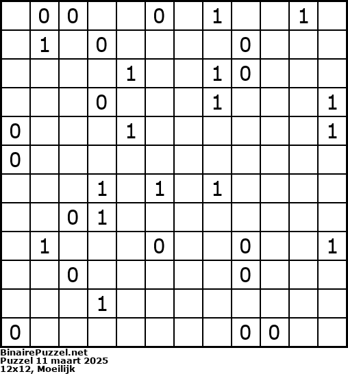 Binaire Puzzel