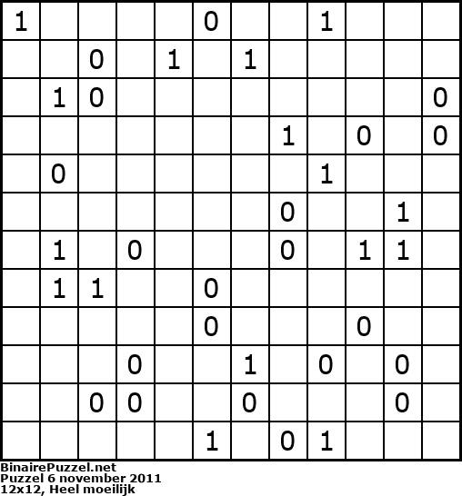 Binaire Puzzel