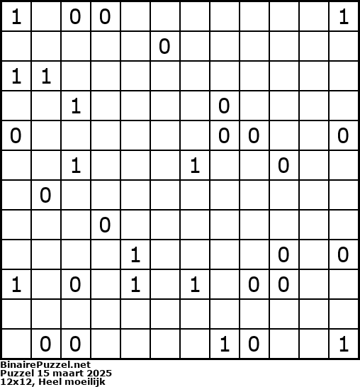 Binaire Puzzel