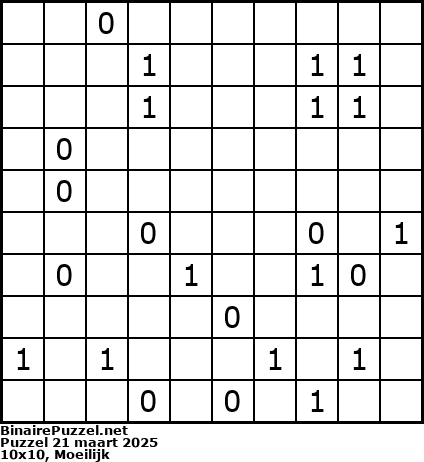 Binaire Puzzel
