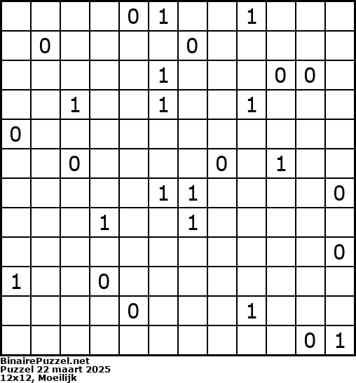 Binaire Puzzel