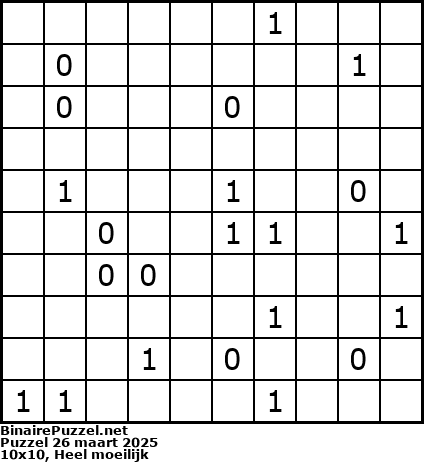 Binaire Puzzel