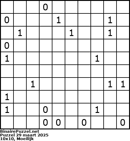 Binaire Puzzel