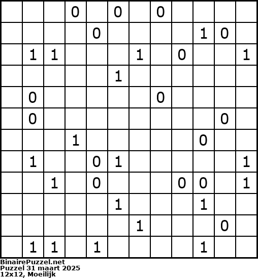 Binaire Puzzel